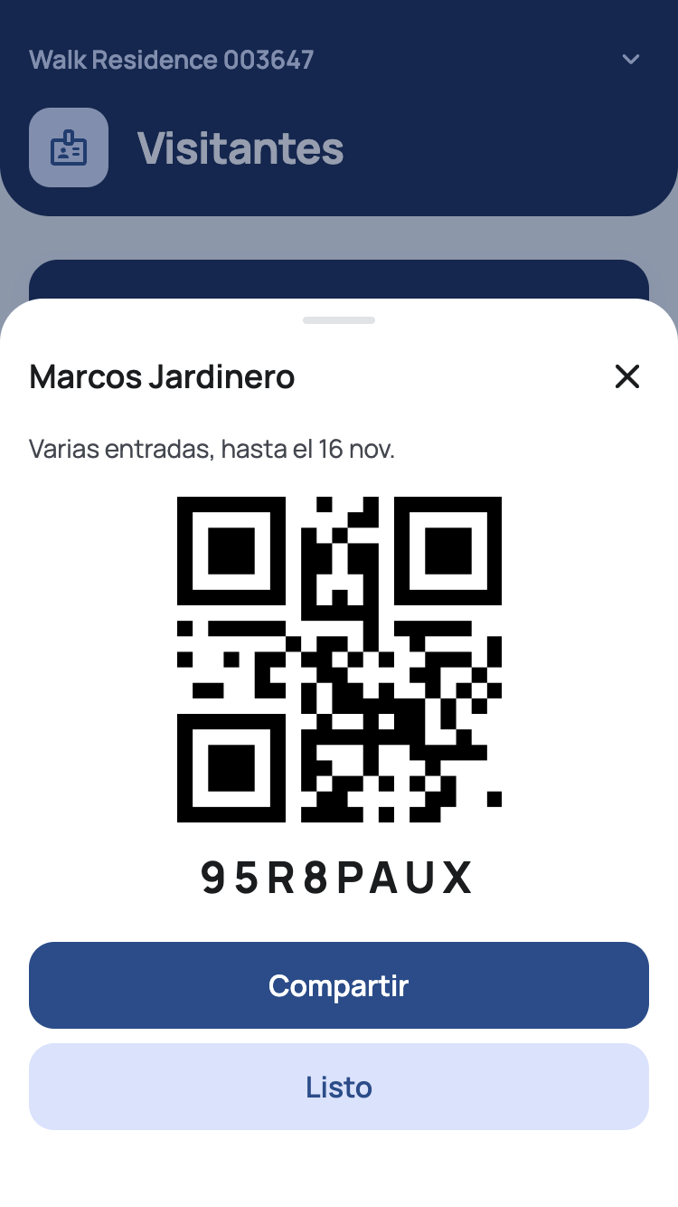 Condo: Invitaciones con QR para facilitar el acceso